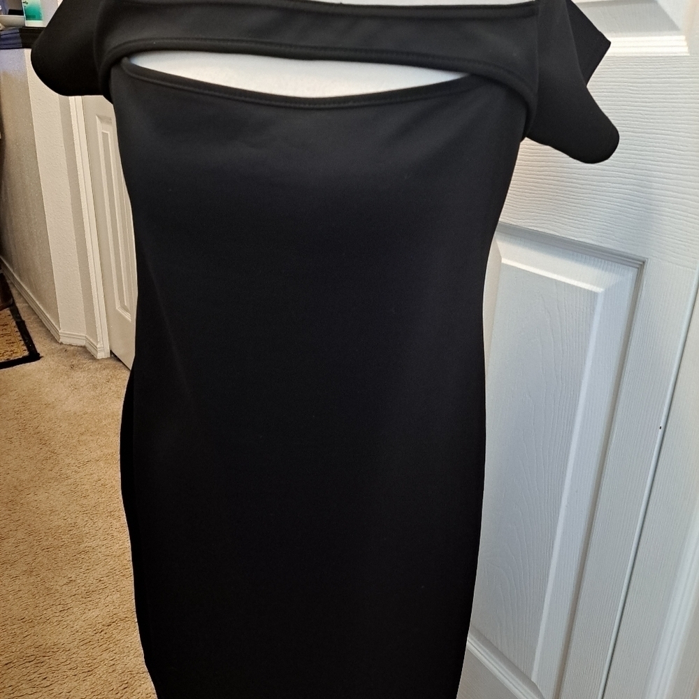 NWT BooHoo Bardot Little Black Dress